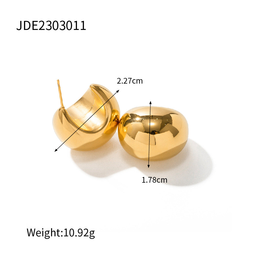 CHUNKY BOLD HOOP EARRINGS