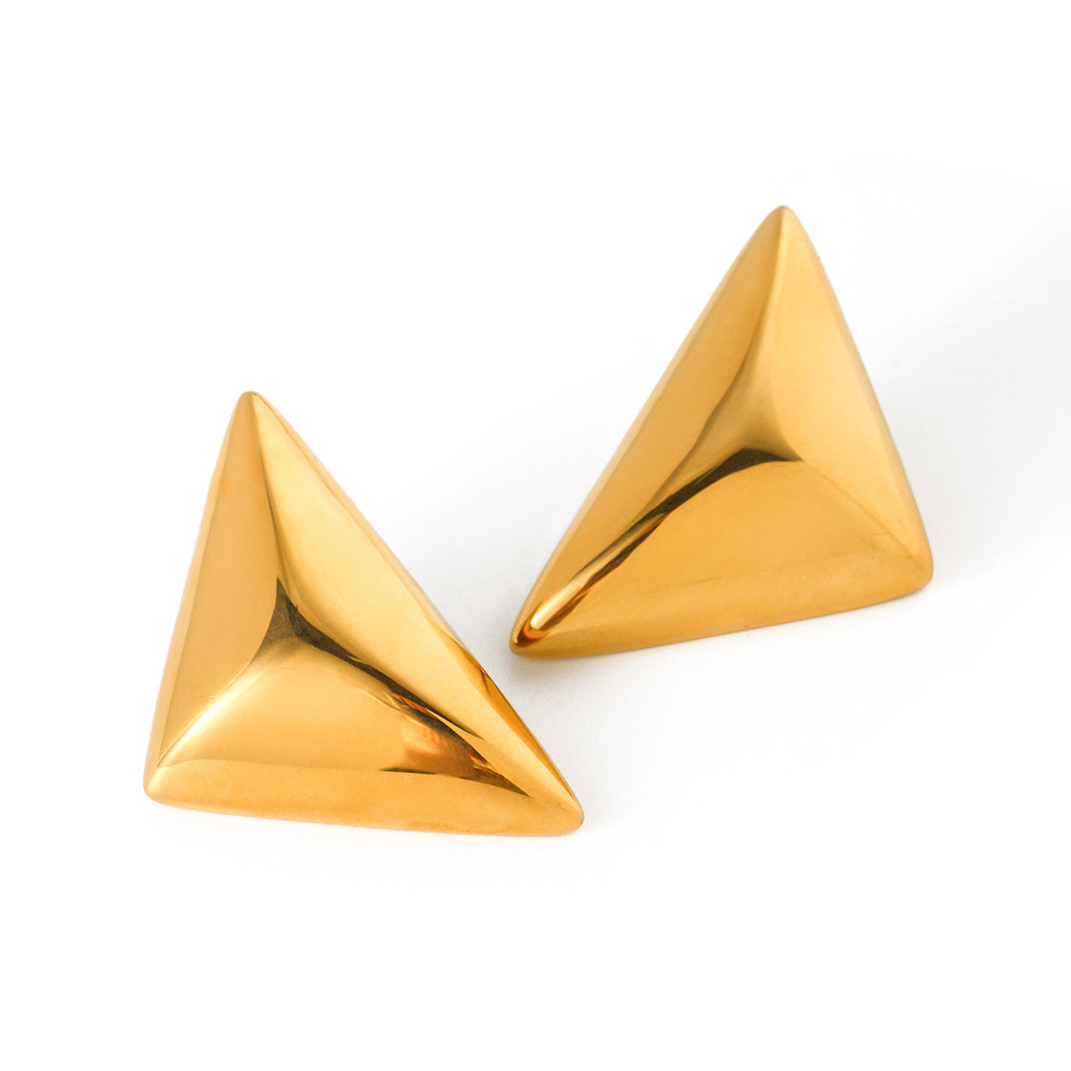 CHUNKY TRIANGLE DROP EARRINGS