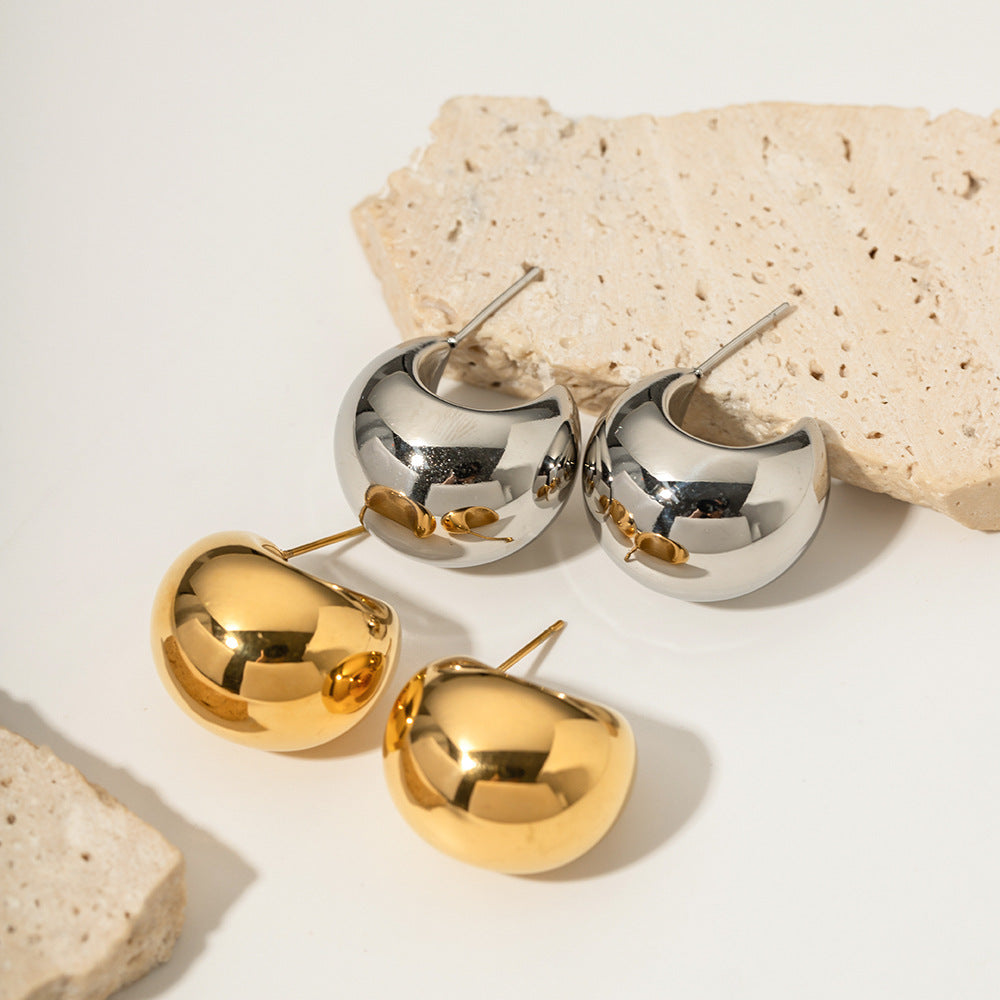 CHUNKY BOLD HOOP EARRINGS