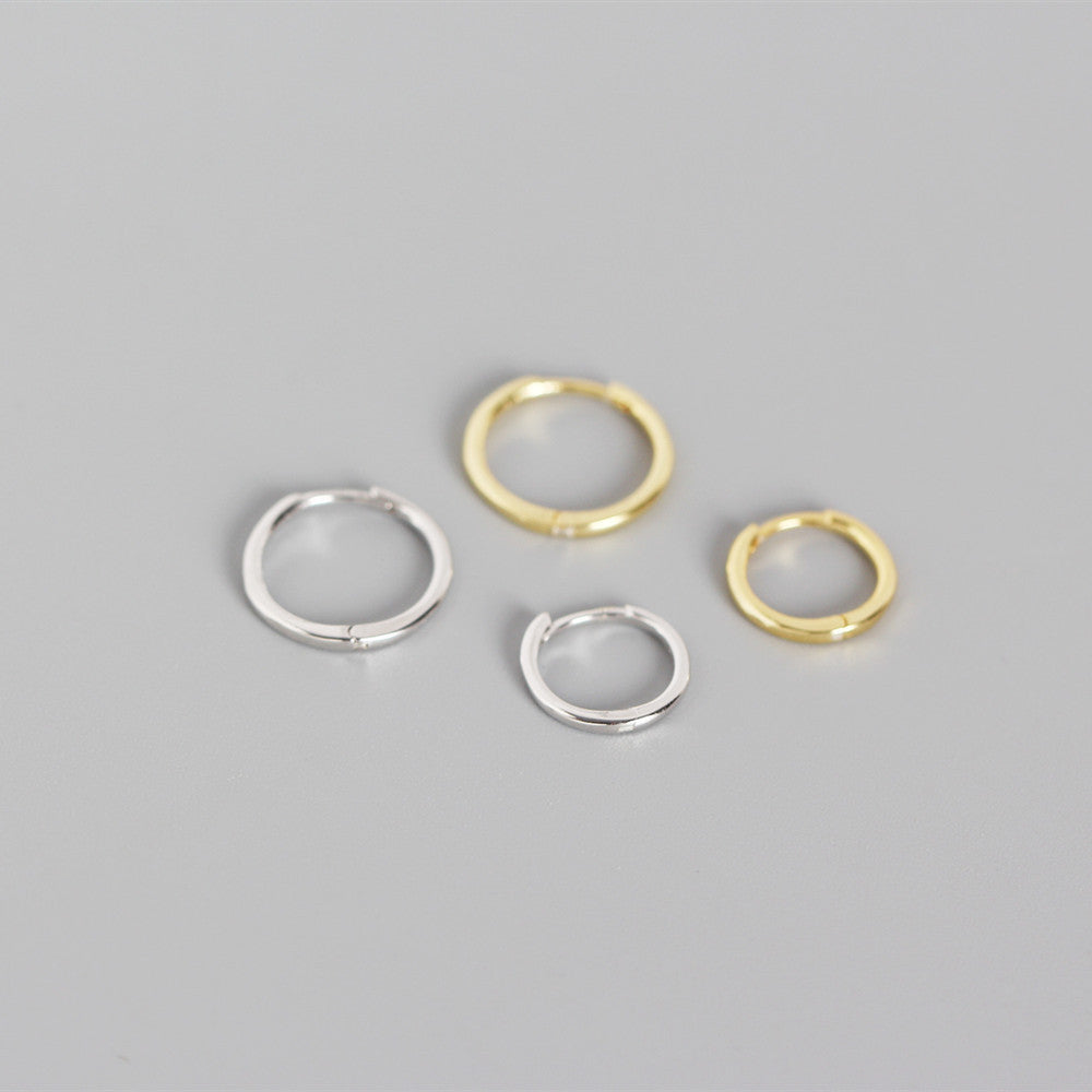 INITIAL HOOP EARRINGS