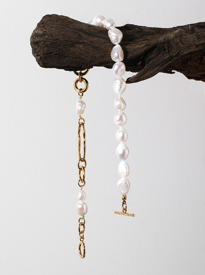 PEARL CHAIN CHOKER NECKLACE