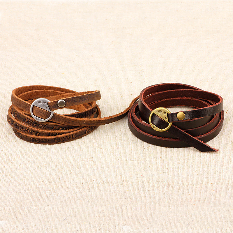 MULTILAYER WRAP LEATHER BRACELET UNISEX
