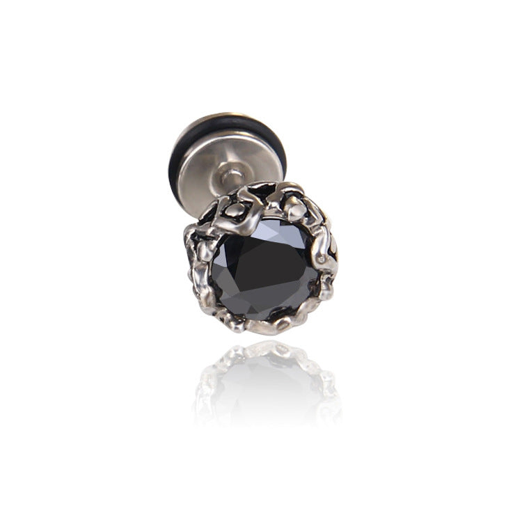 Unisex Stud Earrings Zirconia