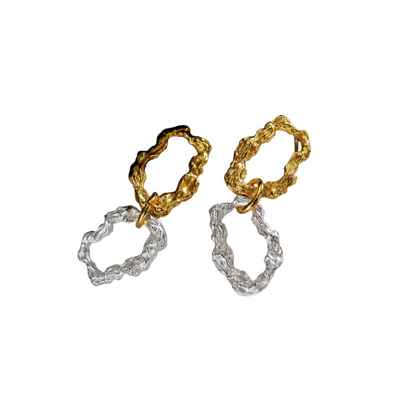DUO COLOR DANGLE EARRINGS