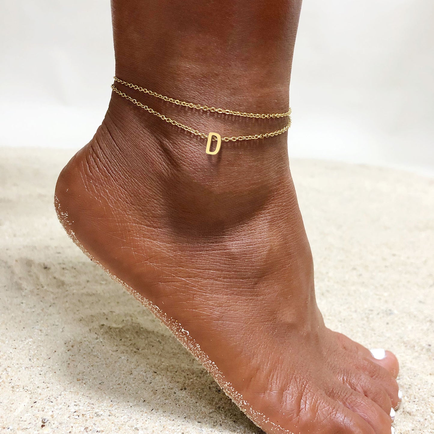 INITIAL ANKLET WATERPROOF