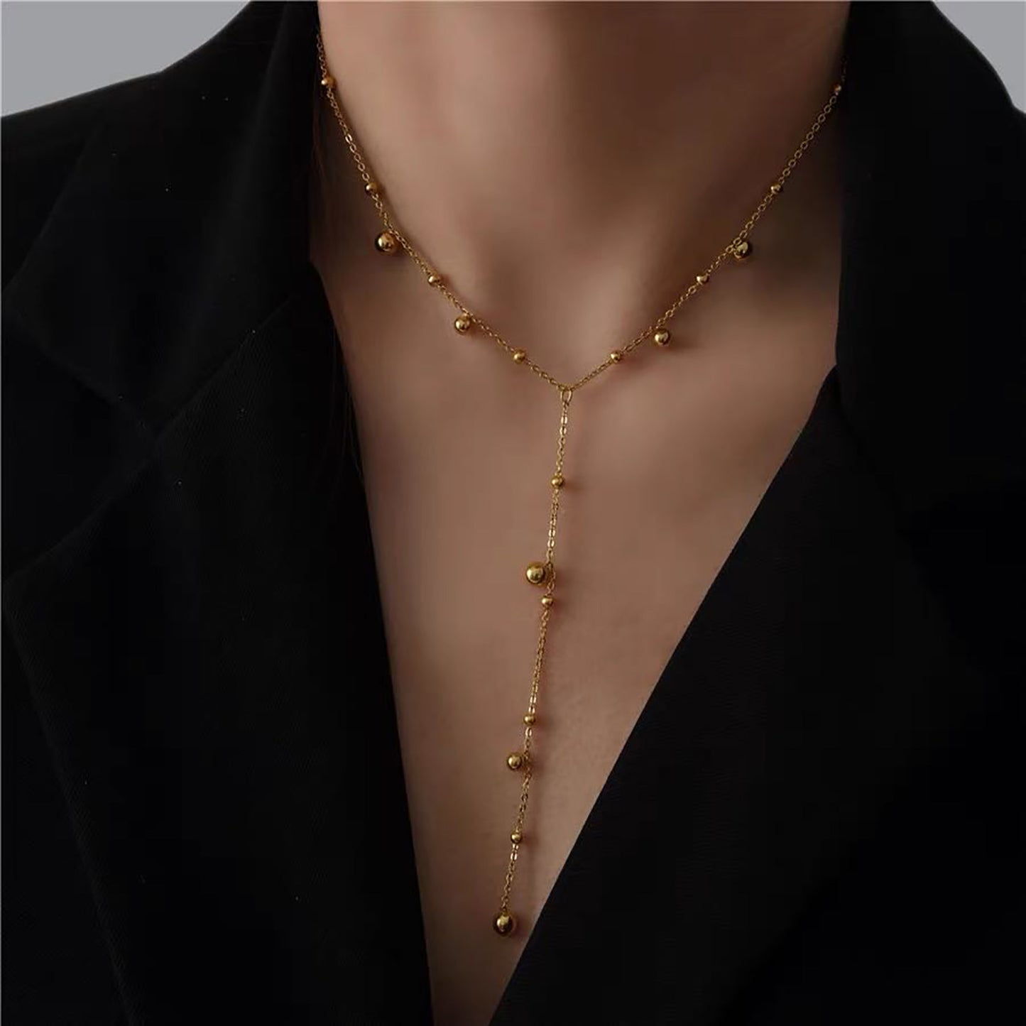 ELEGANT LARIAT NECKLACE