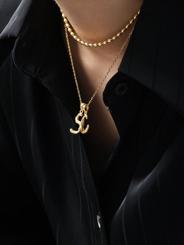 INITIAL LETTER NECKLACE