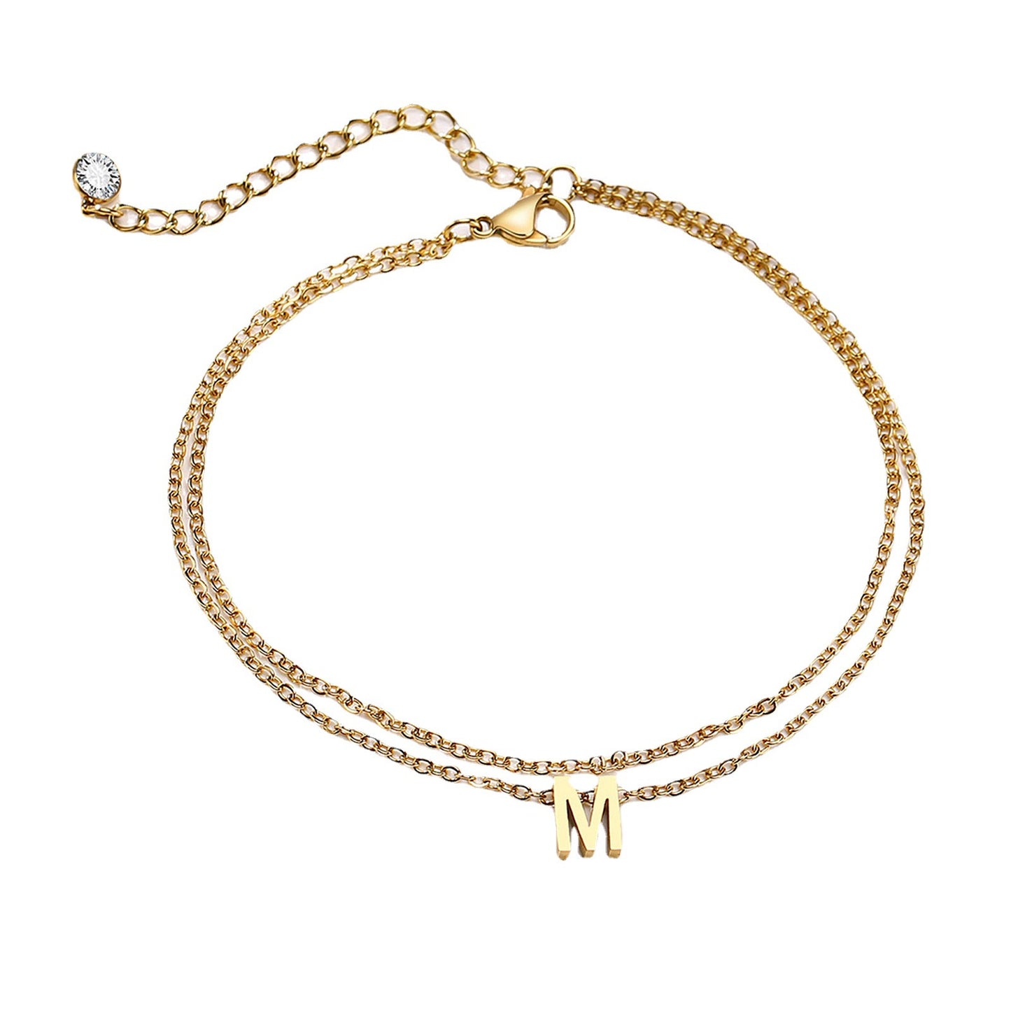 INITIAL ANKLET WATERPROOF