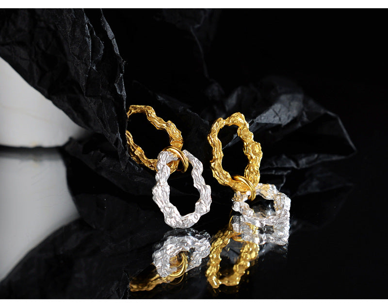 DUO COLOR DANGLE EARRINGS