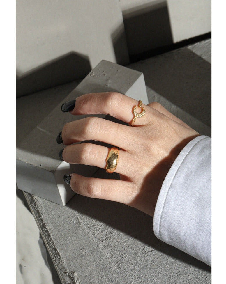 Bold Chunky Band Adjustable Open Ring