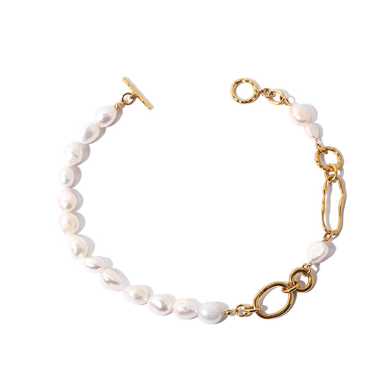 PEARL CHAIN CHOKER NECKLACE
