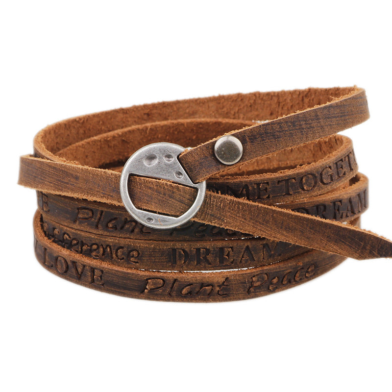 MULTILAYER WRAP LEATHER BRACELET UNISEX