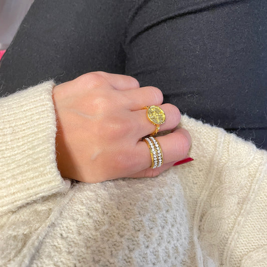 ELEGANT SHINY CRYSTAL RING
