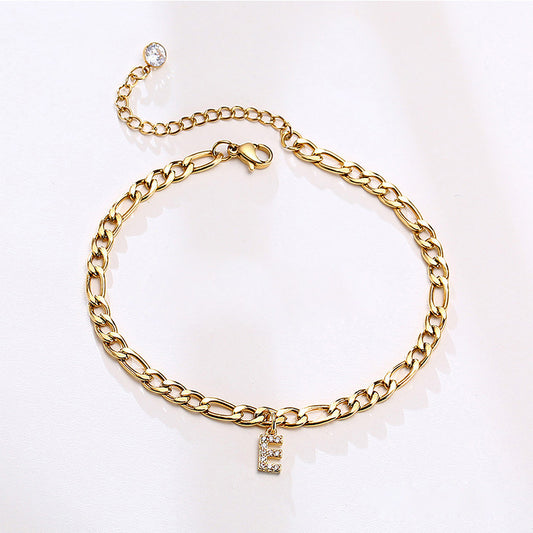 CUSTOM INITIAL ANKLET WATERPROOF