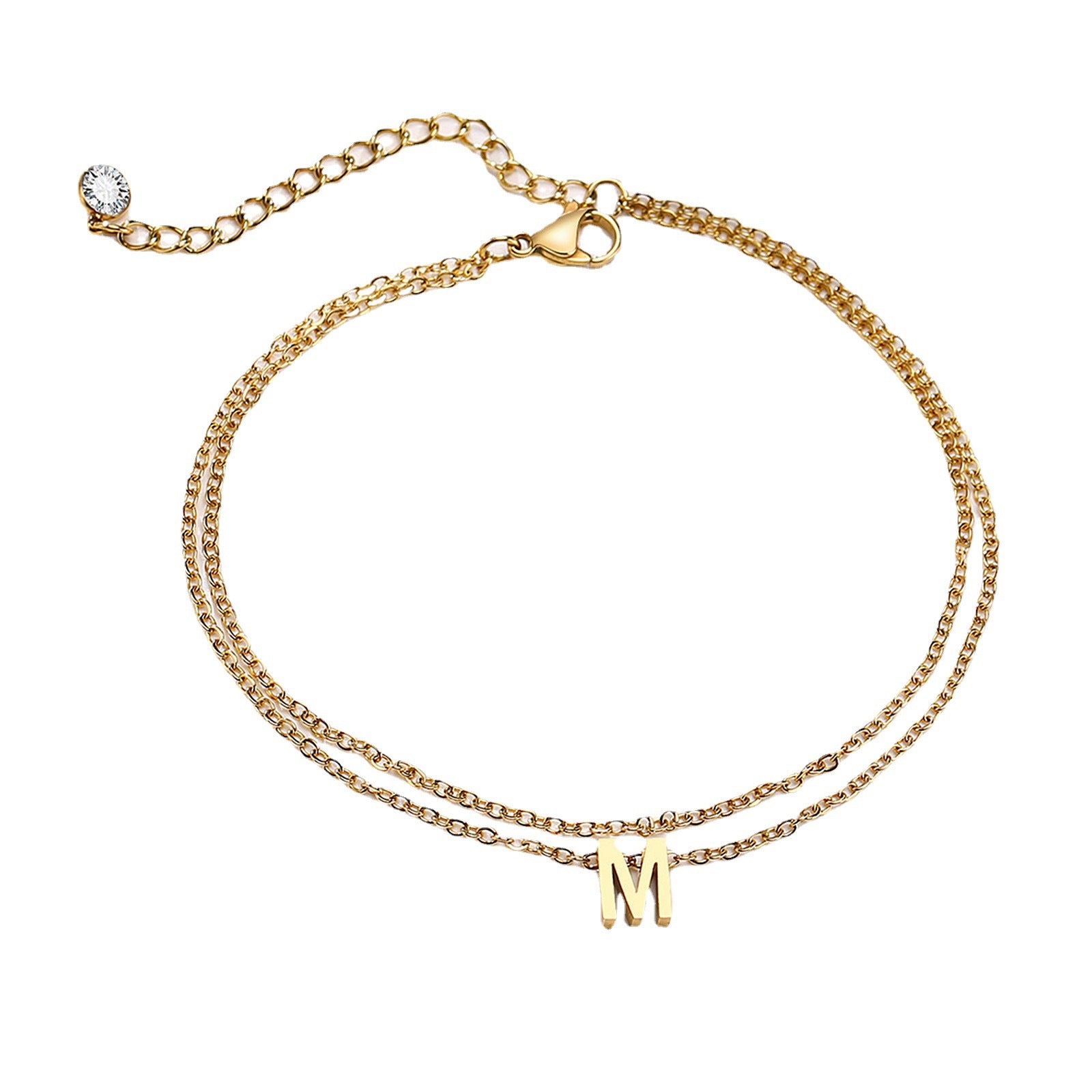 INITIAL ANKLET WATERPROOF