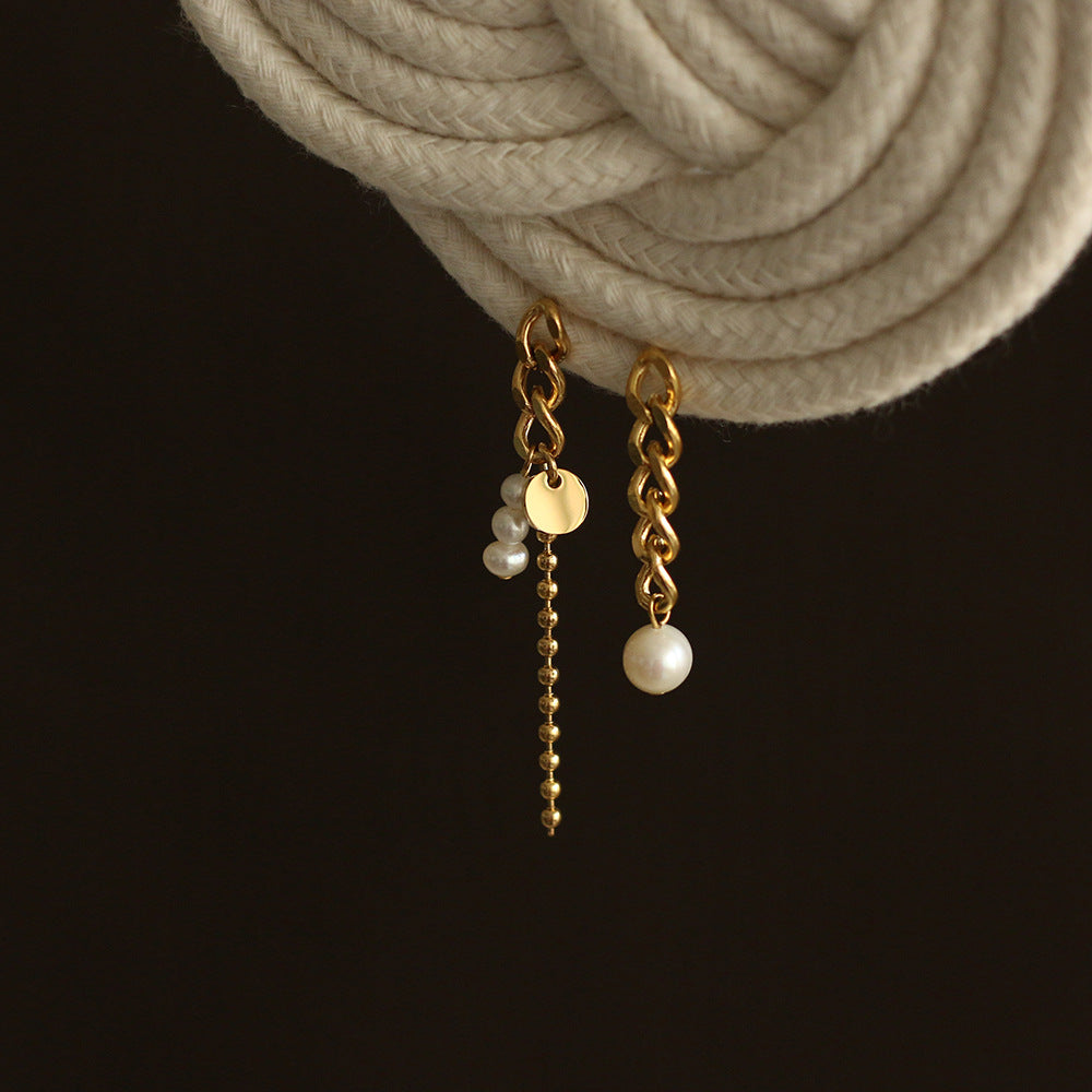 IRREGULAR CHAIN EARRINGS