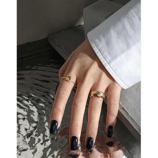 Bold Chunky Band Adjustable Open Ring